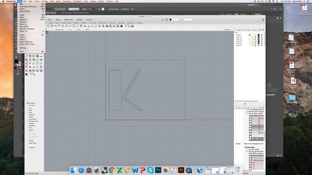 Importing Illustrator file to Rhino смотреть онлайн