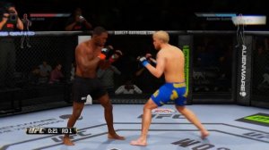 EA Sports UFC Demo: Jones Capoeira Kick Needs Changes (Player Vs Player Gameplay)