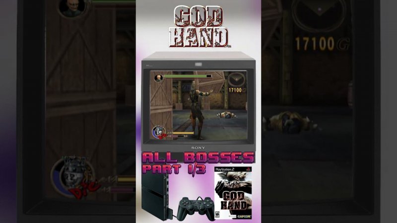 God Hand Part1 - All Bosses #shorts #ps2 #retro #allboss