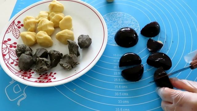 月饼系列——绿豆蓉水果/黑芝麻夹心冰皮月饼 How to make snow skin mooncake