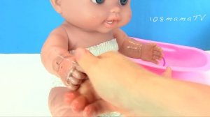 Большая Кукла Лулу Не Умеет Мыть Ручки Мультики Как Мама Играет в Куклы беби Бон 108mamatv