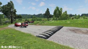 Тачки против огромных лежачих полицейских #1