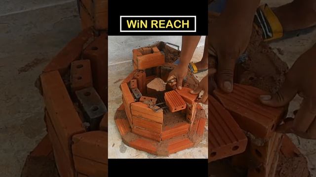 Simple Step by Step To Make Outdoor Brick Stove