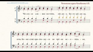 Глас 8, песнь 9, ирмос: "Чистую славно"