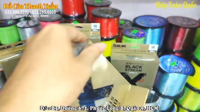 Dây Câu Cao Cấp Sunline Black Stream Mark X 200m Made In Japan смотреть онлайн