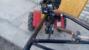 Вывод ручки переключения скорости на руль (мотоблок Авангард).