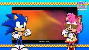 AMY THE RAPPER ! - Sonic & Amy REACT to "Princess Peach vs. Amy Rose -Video Game Rap Battle"