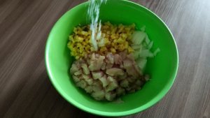 Самса с курицей и картошкой