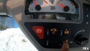 Обзор мини погрузчика JCB 190,часть 1 кабина, не профессиональный)video 4K