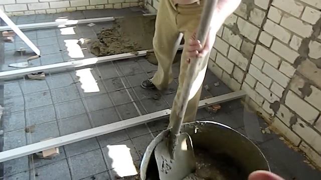 Армированная стяжка пола + керамзит