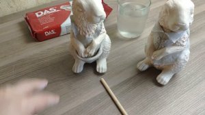 Пасхальные кролики - переделка FixPrice. Paperclay (папье-маше). Праздничный декор своими руками.