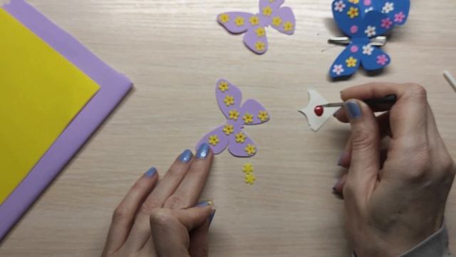 Заколки бабочки из фоамирана, легко! Сделайте нежные бабочки для своей дочки или в подарок. смотреть онлайн