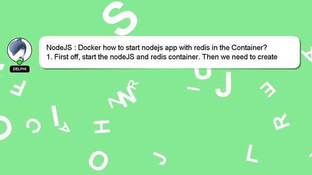 NodeJS : Docker how to start nodejs app with redis in the Container? смотреть онлайн