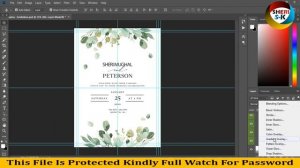 Wedding Invitation Cards Templates Download For Photoshop |English| |Photoshop Tutorial|