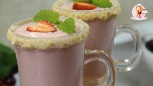 СМУЗИ из КЛУБНИКИ «Чизкейк». Рецепт волшебно вкусного клубничного смузи со вкусом чизкейка