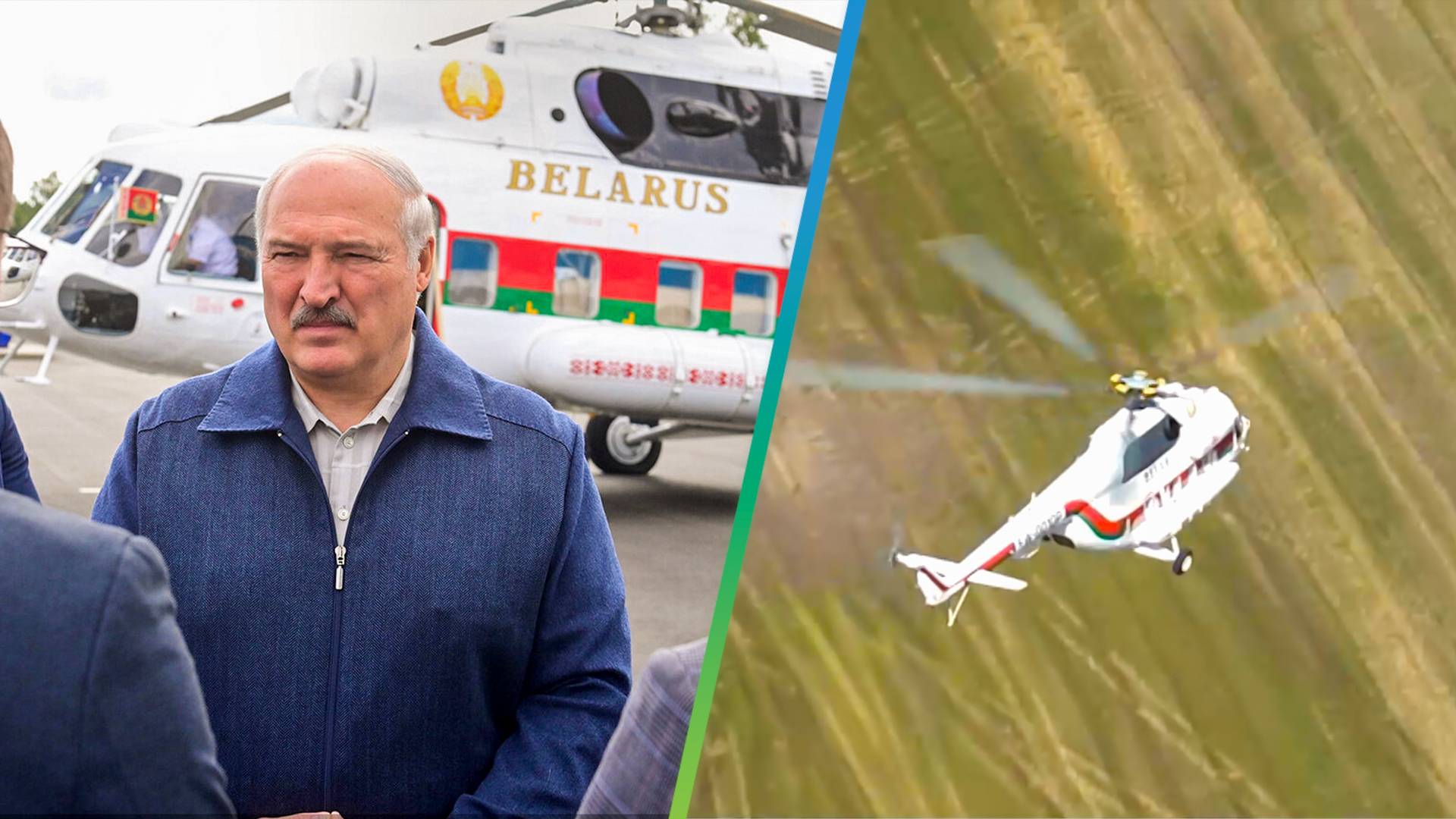 Лукашенко с вертолета проверил, как идут полевые работы в Гомельской и Минской областях