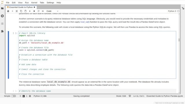 Getting Data into and from Pandas смотреть онлайн