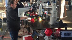 Low-latency teleoperation of an ABB IRB1200 industrial robot via visual servoing