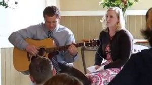 Heather Singing at Mason's Wedding