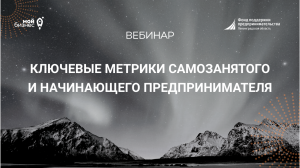 Учебная среда: "Ключевые метрики самозанятого и начинающего предпринимателя"