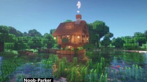 Учебник по майнкрафту, как построить дом у озера, minecraft.