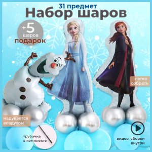 Эльза, Анна и Олаф на основании