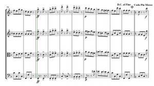 Strauss Pizzicato Polka | String Quartet Sheet Music