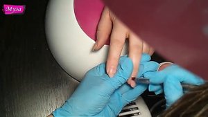 Быстрая коррекция гелевых ногтей за час - Часть 1