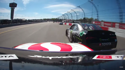 Тай Гиббс против Джона Хантера Немечека - Автомобильная камера на Richmond Raceway - NASCAR Xfinity