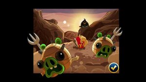 Прохождения одной из старых крутых игр/ Angry bird star wars #1