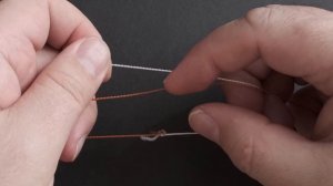 Как привязать шок-лидер к основной леске / Самый простой узел.