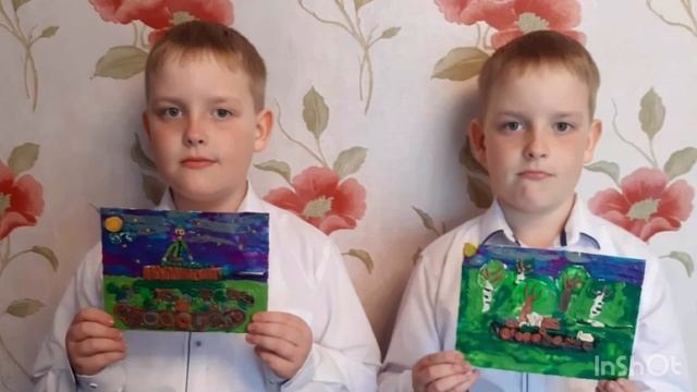 Поздравление с  75-летием Победы в Великой Отечественной Войне от учащихся МБУ ДО Новоангарская ДХШ