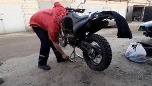 Мото подставка . Как ставить