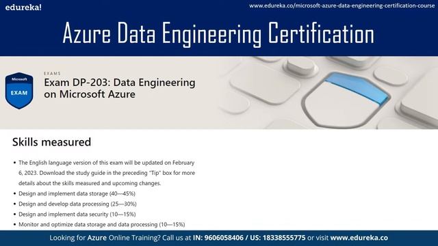 Azure Data Engineer Certification [DP 203]| How to Become Azure Data Engineer [2023]| Edureka Rewin