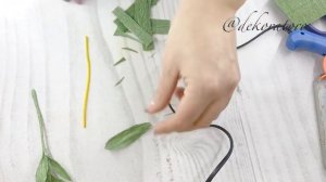 Листья пиона из бумаги / куст пиона / зелень для букетов / dekoratoro DIY