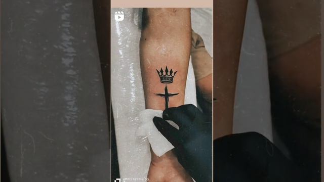 Jesus with crown tattoo 9915548104