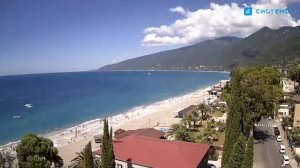 1 день за 1 минуту. Гагра - Пляж санатория «Гагра» Абхазия