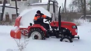 Снегоочиститель (снегоотбрасыватель) роторный для минитрактора Уралец