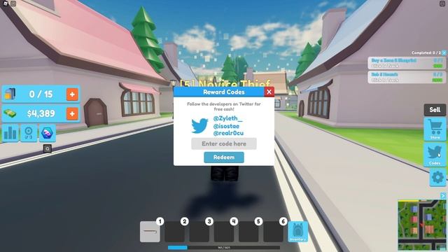 ALL NEW SECRET LEGENDARY *CITY UPDATE* CODES In Roblox Thief Simulator! смотреть онлайн