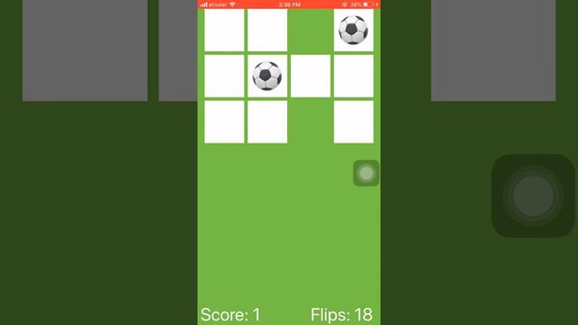 Concentration Game (iOS Game using Swift 4.1 UIKit)