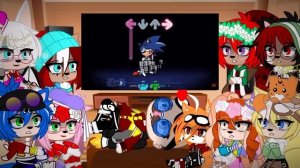 Sonic characters react to FNF VS Sonic.exe restored version(Part 3)