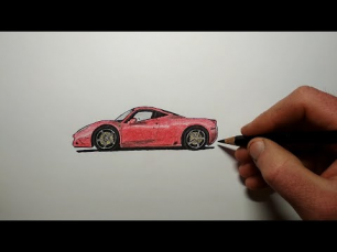 Как нарисовать машину Ferrari