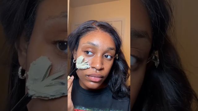 Clay Mask #aztecindianclay #claymask #selfcare #skincareroutine #blackgirlskincare #skincaretips