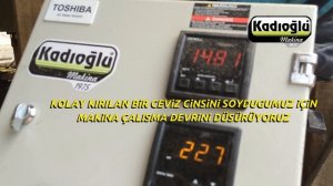 Ceviz Soyma Makinası - Hassas Devir Ayarlı