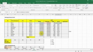 Pembahasan Soal Latihan Praktek Ms. Excel 1 Lat 8