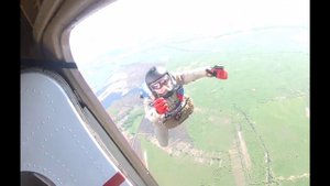 Пересадка на парашют типа "крыло"