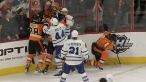 Gotta See It: Maple Leafs' Granberg booed after boarding Voracek