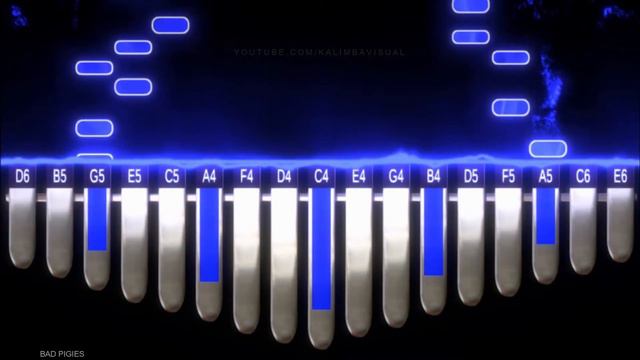 Bad Piggies | Kalimba Visual | Tutorial Easy смотреть онлайн