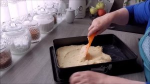 Яблочный кухен с крошкой Старинный немецкий рецепт!Apffelkuchen mit Streusel!