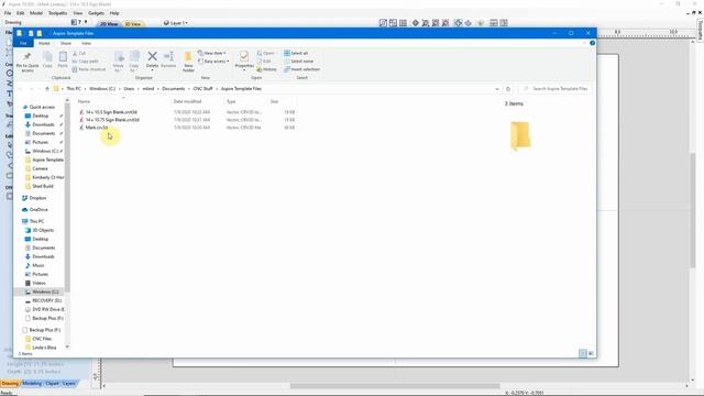 Creating Template Files - Part 48 - Vectric For Absolute Beginners